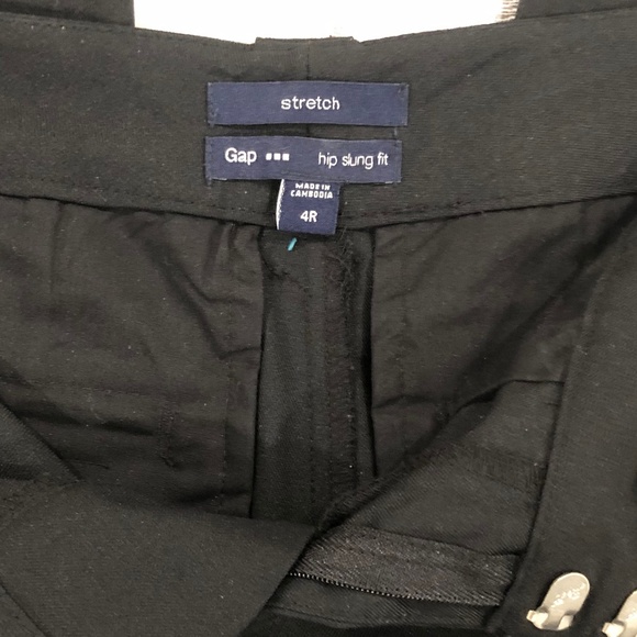 GAP stretch pants, hip slung fit pants by GAP black pants, dressy black pants - Picture 3 of 7